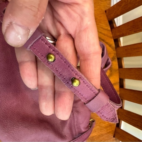 NWT, Madewell The Piazza Mini Crossbody Bag, Leather, Purple, 11” X 5.5” X 5” - Picture 4 of 9